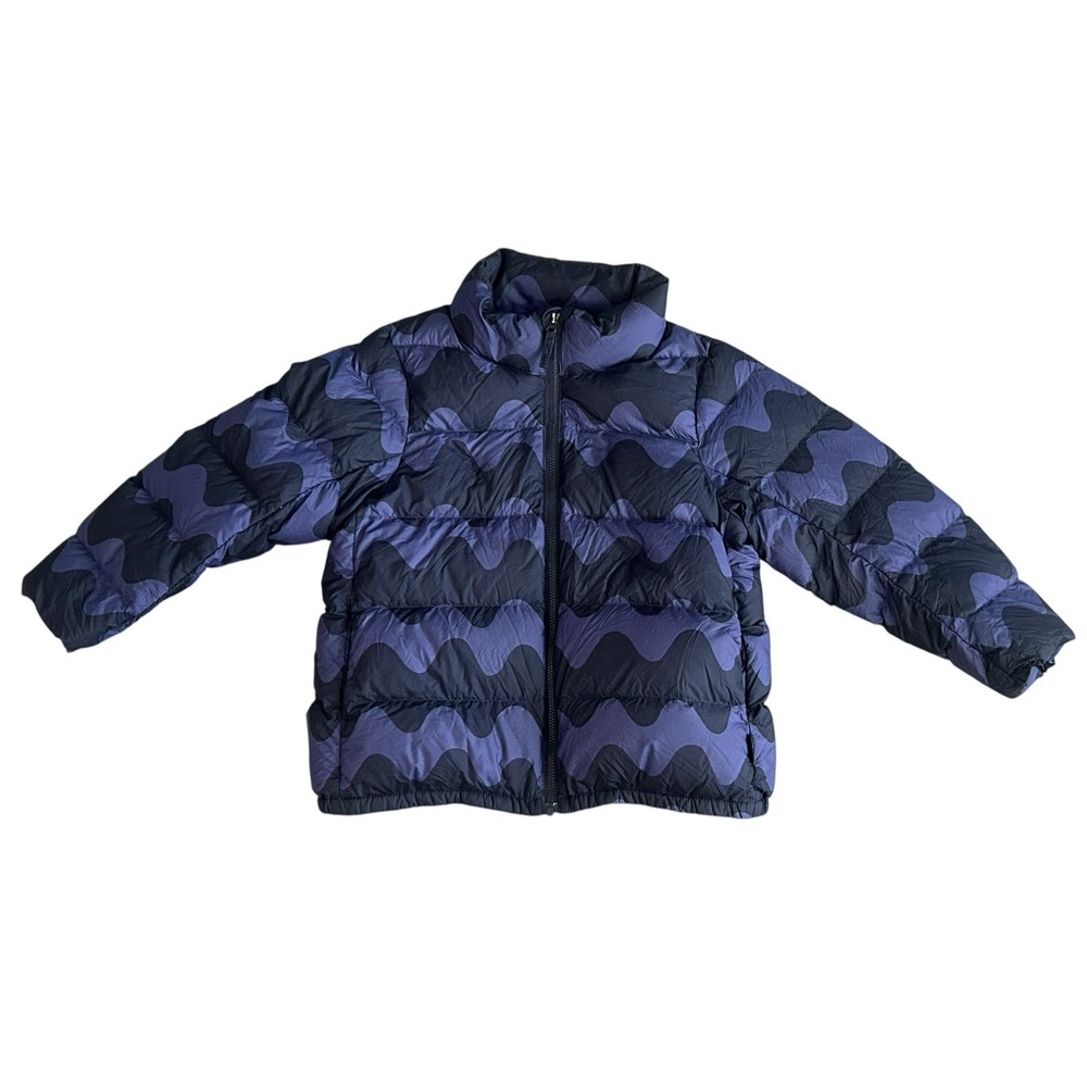 Marimekko X Uniqlo Ultra Light Down Kids Puffer Jacket 5-6 Full Zip Packable